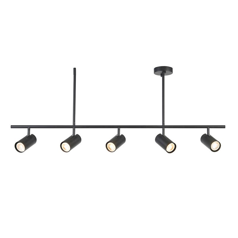 Lampa sufitowa REZ czarna matowa 5xGU10x7W metal wym:41,3x110,5x15cm IP20 Endon
