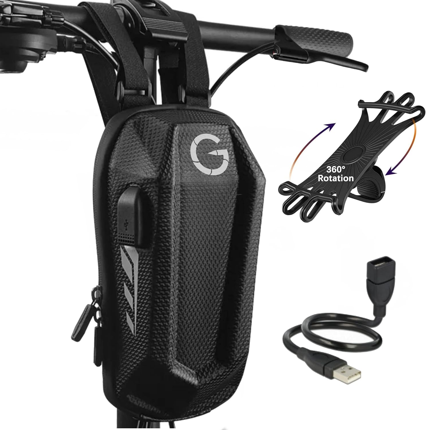 Sac à Dos LED Avec Clignotants – 5L Jaune – Vélo, Trottinette, Jogging – USB