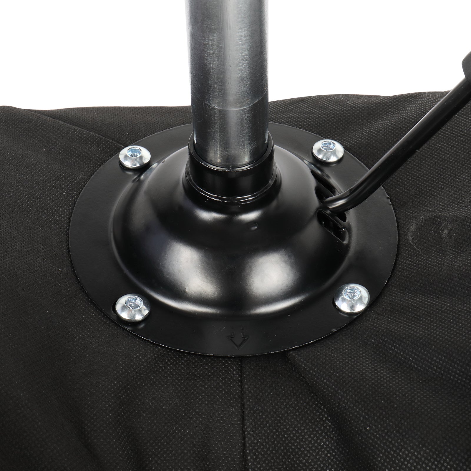 Tabouret bar Tabouret de Technicien en Similicuir avec Vérin à Gaz Certifié SGS,Roulettes en Nylon,150 kg,Noir,Assise en Forme de Selle Meuble cuisine - 9