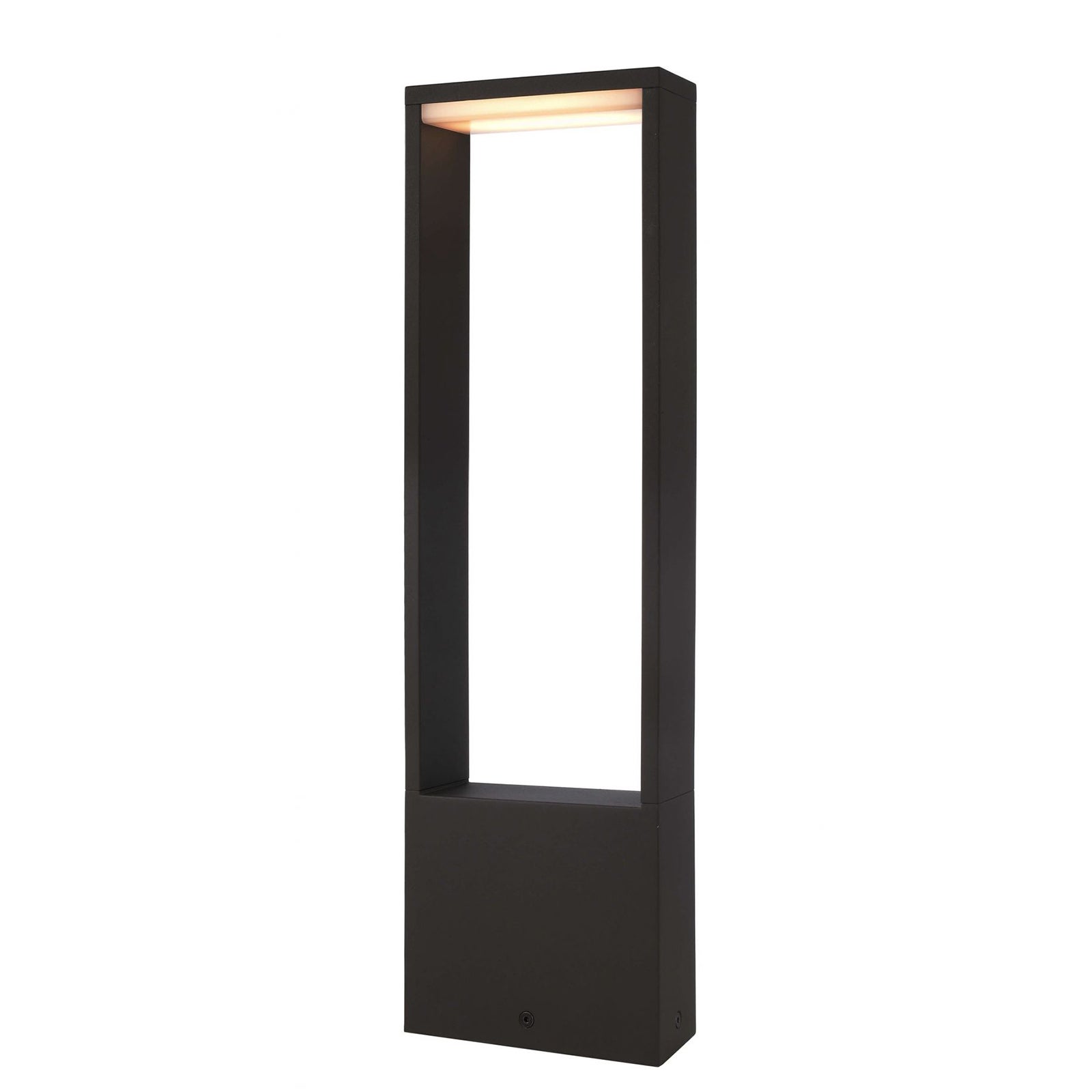 Farola cata 50cm moderna led 4w poste exterior impermeable ip54 luz 3000k jardín avenida camino villa 230v tamaño 500mm