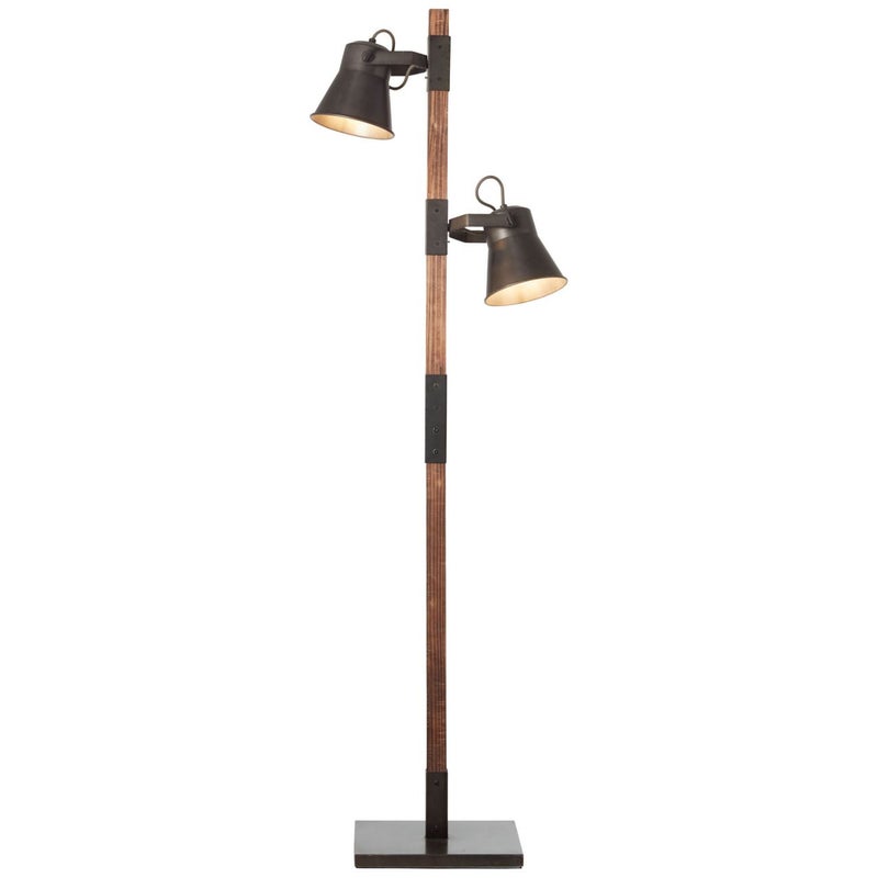 Lampa BRILLIANT, zawieszenie Southsea 33cm naturalny / czarny, 1x A60, E27, 25W, kabel można skrócić / regulowana wysokość