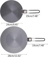 Placa Adaptadora Para Inducción De 24 Cm - 4 Mm Grosor, Acero Inoxidable Y Aluminio, Para Ollas No Inductivas