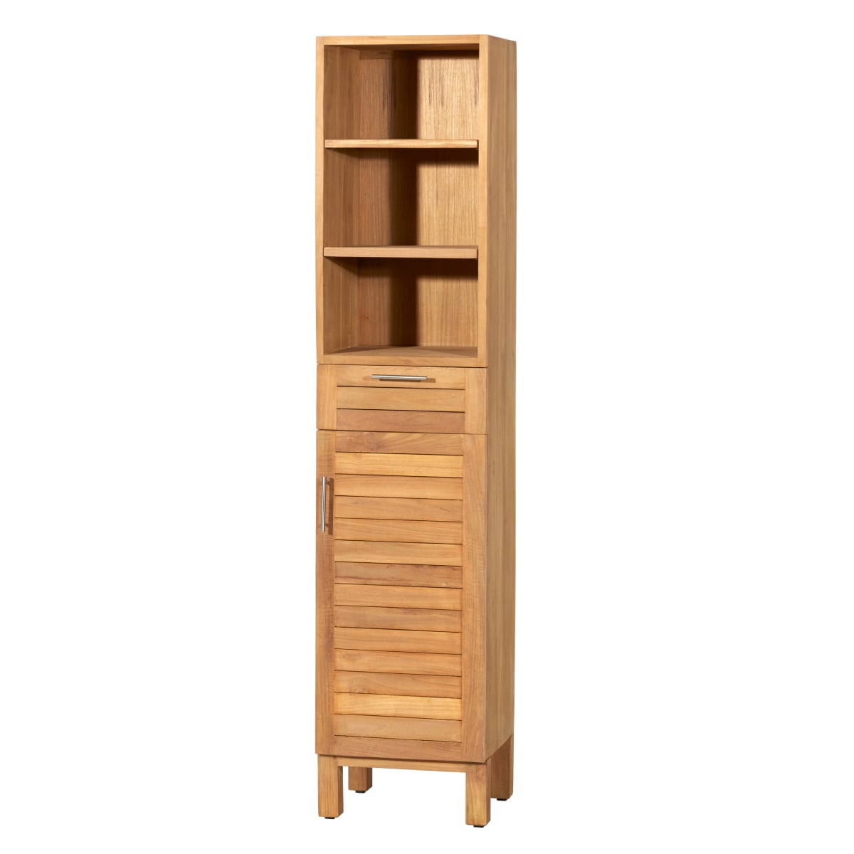 Tikamoon Scaffale a colonna in legno massello di Teak porta oggetti arredo bagno Tikamoon - 7