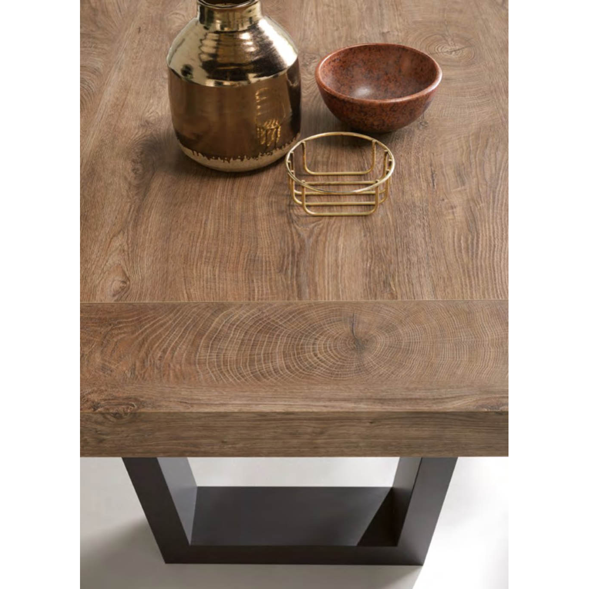 Tavolo soggiorno allungabile 260 cm piano in laminato DIVO Teak - 4