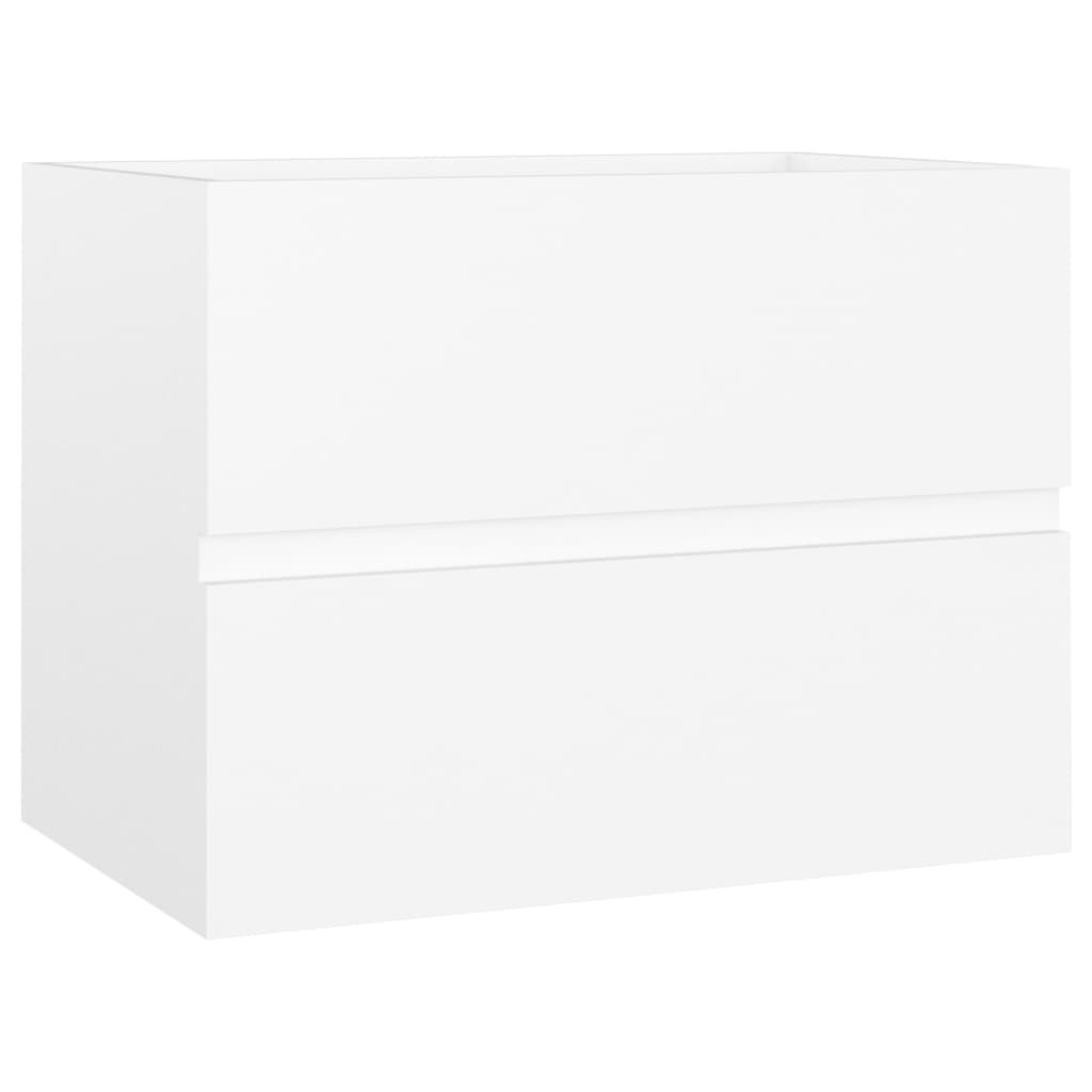 Mobile lavabo con lavabo integrato 60 x 38,5 x 45 cm in truciolare bianco 02_0006419 - 5