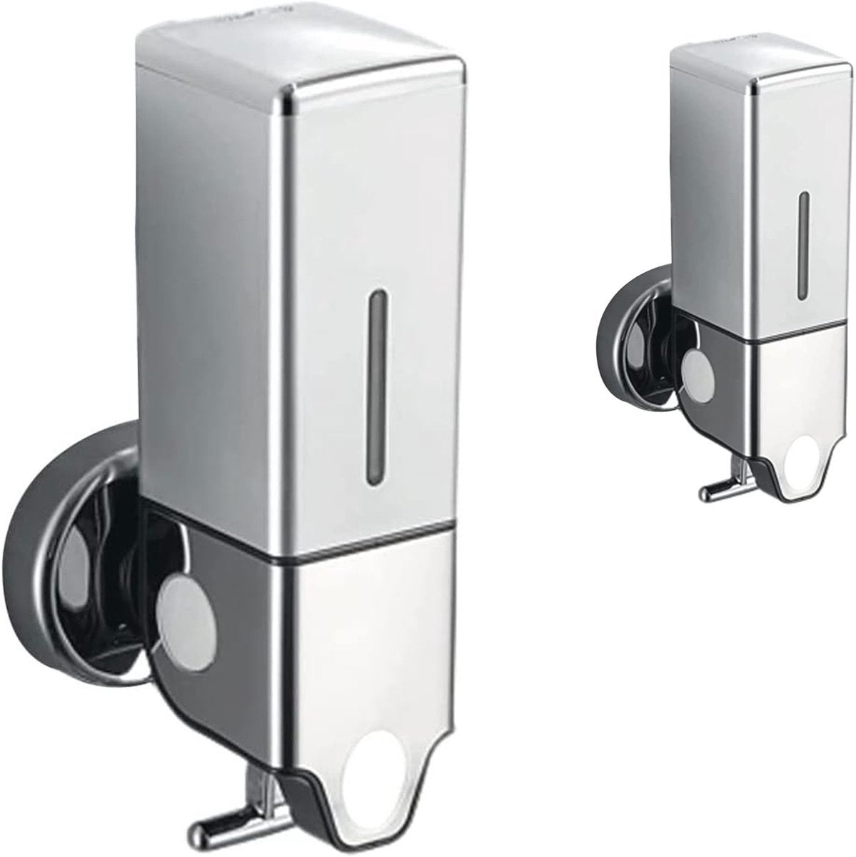 Dozator de săpun de perete, sticlă de loțiune, dozator manual de săpun, recipient gel de duș/loțiune 500 ml, 25 x 10 x 10 cm