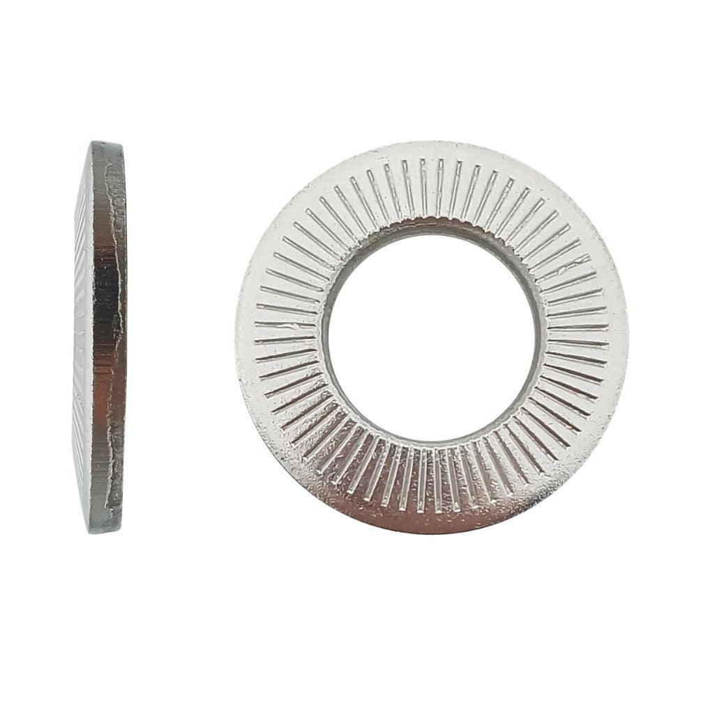 BE-TOOL - Set Rondelle Seghettate In Acciaio Inox A2, Con