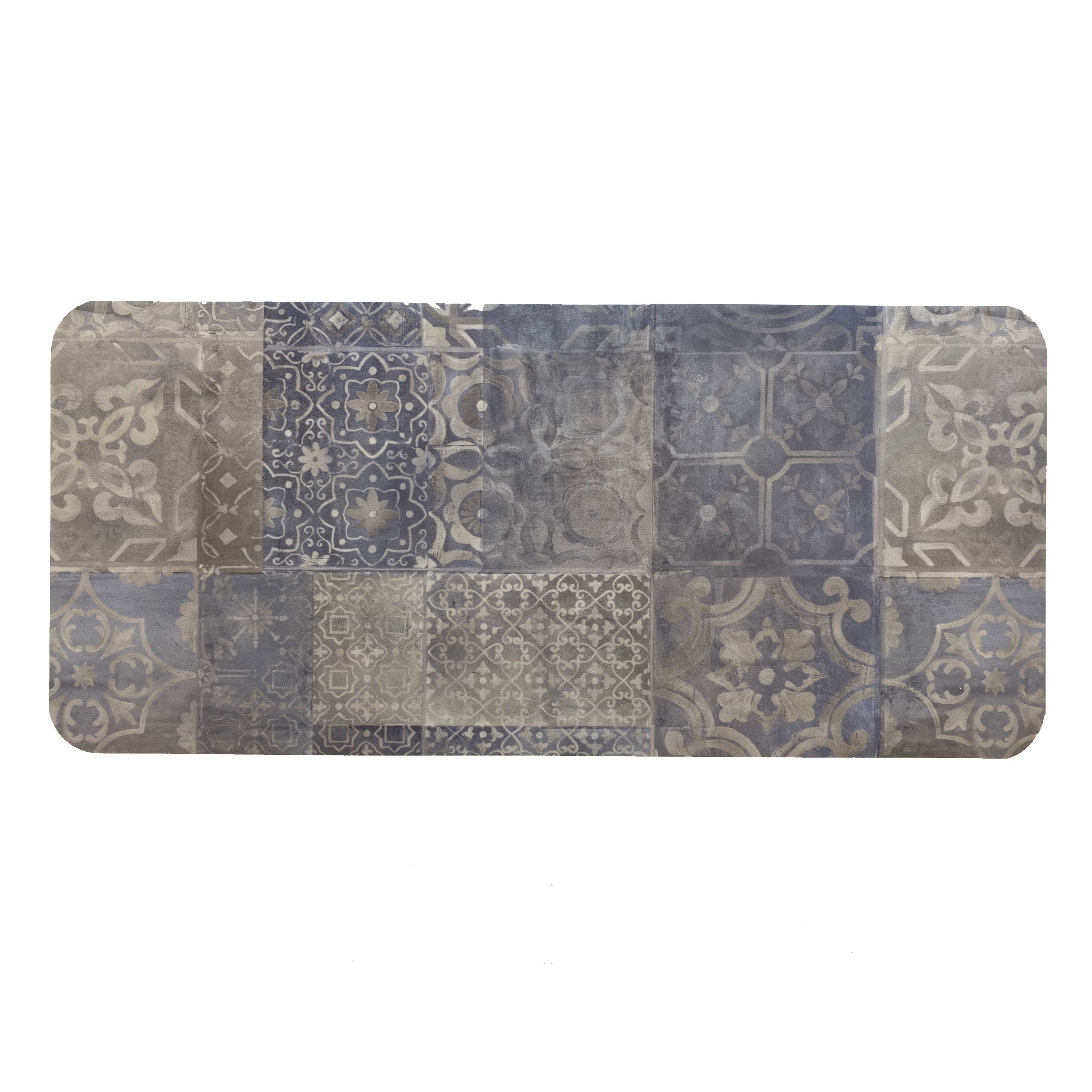 Tappeto Arredo Gattoni Blu con fondo antiscivolo 100% cotone - Maresca