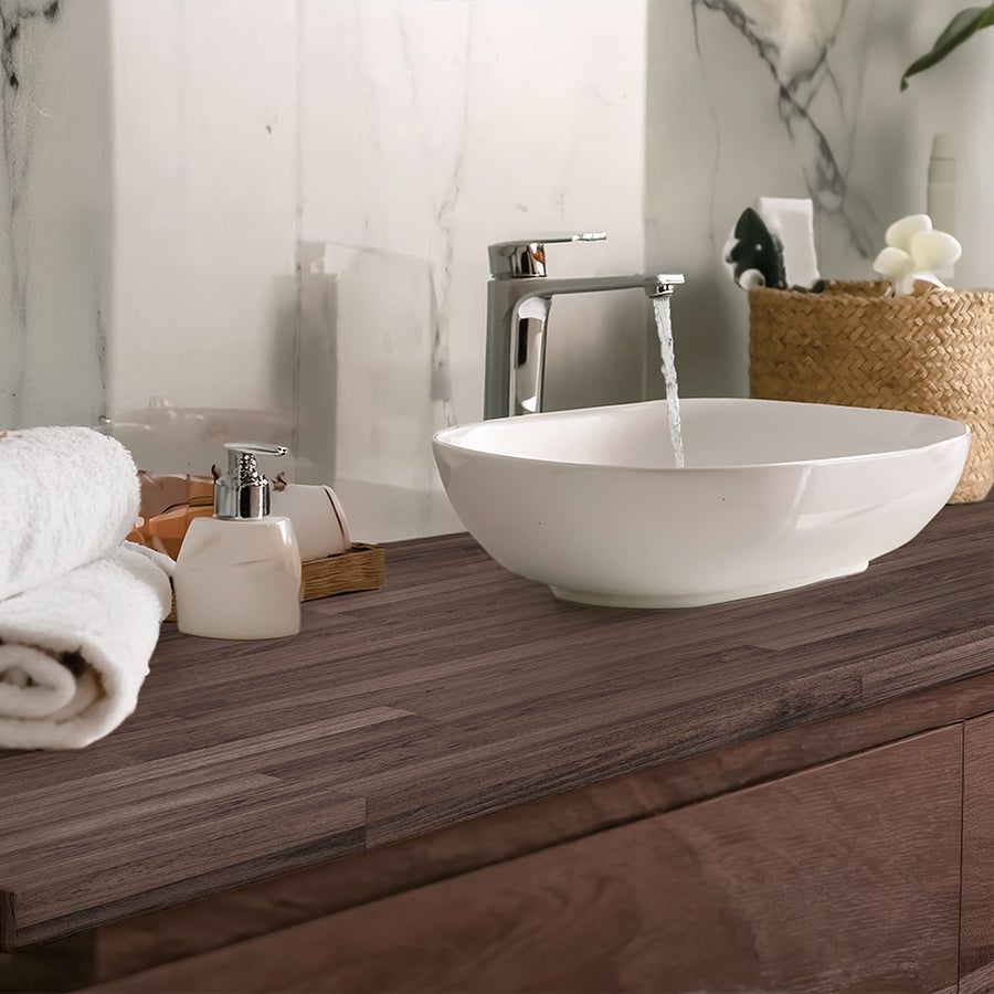 TROMSO NUEZ: Vinyle adhésif pour plan de travail de cuisine et salle de bain. Résistant aux taches. Imperméable. Facile à poser et à nettoyer. 0,65x2m - 3