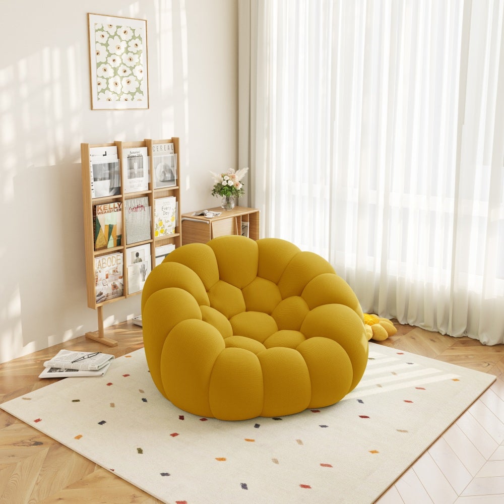 Duża, leniwa sofa, konstrukcja z siatki 3D, nowoczesna sofa podłogowa bez montażu do salonu i biura
