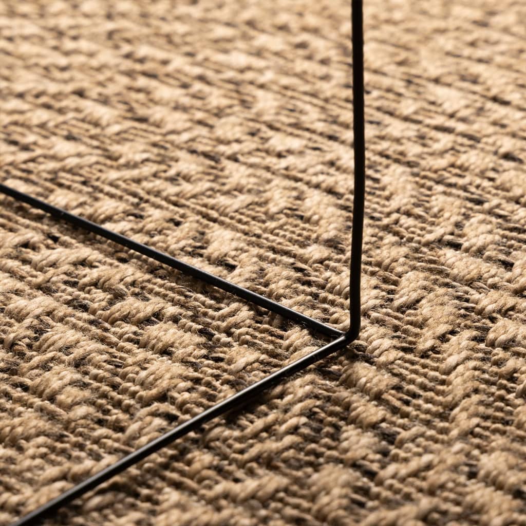Tapis 120 cm aspect jute intérieur et extérieur vidaXL - 5