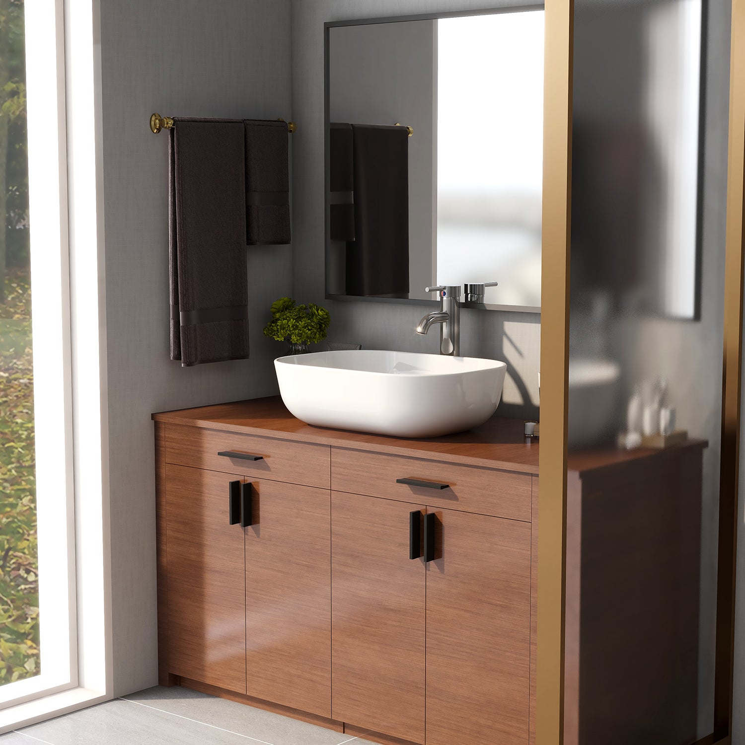 Vasque à Poser Salle de Bain DeerValley – Vasque à Poser Rectangulaire Blanc en Céramique, 50 x 40 x 14,5 cm - 9