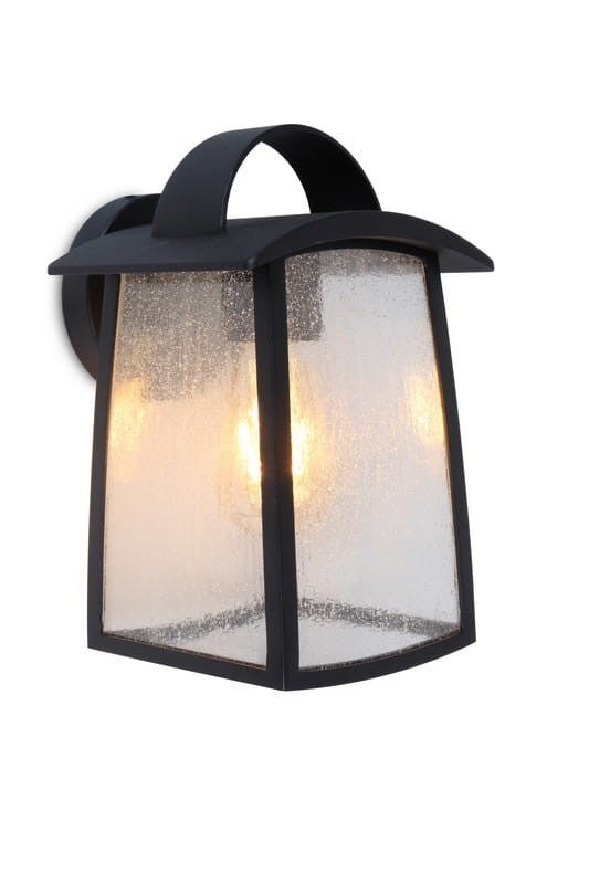 Kinkiet zewnętrzny KELSEY czarno-biały 1xE27x40W wym:26x18,5x17cm IP44 Lutec