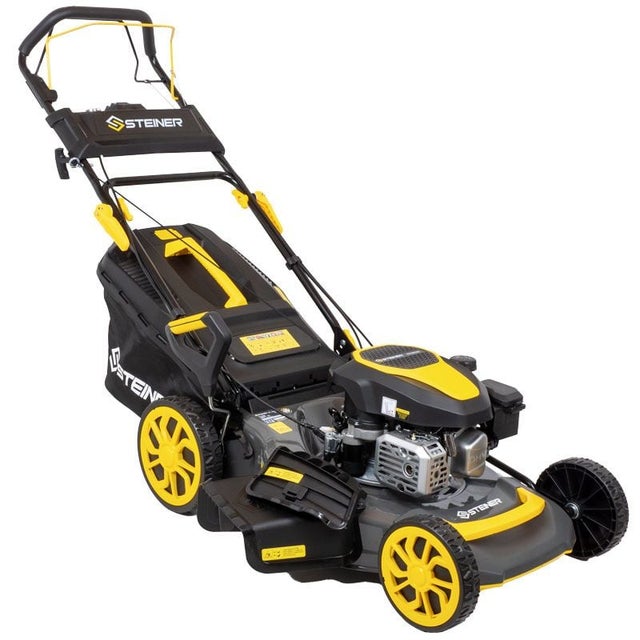 Tondeuse thermique tractée 4 en 1 mulching 51 cm 4CV 170cm³ - Démarrage électrique - STEINER