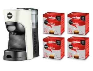 Lavazza, A Modo Mio Macchina per Caffè Tiny Eco Bianca con 64