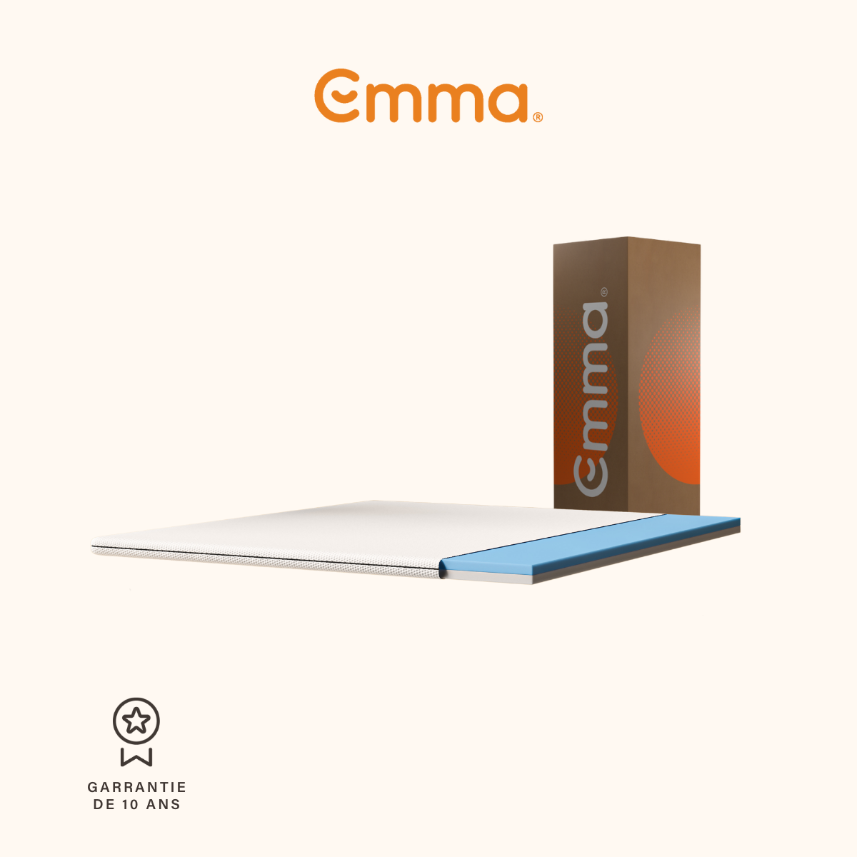 Emma | Surmatelas Emma Original 120x200 cm | Souplesse | Confort Personnalisable | Housse Lavable | 6 cm Additionnels - 4