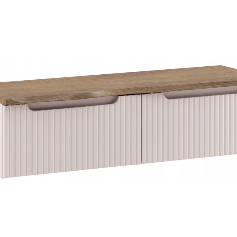 Szafka łazienkowa NOVA KASZMIR 120 cm z blatem ryflowana