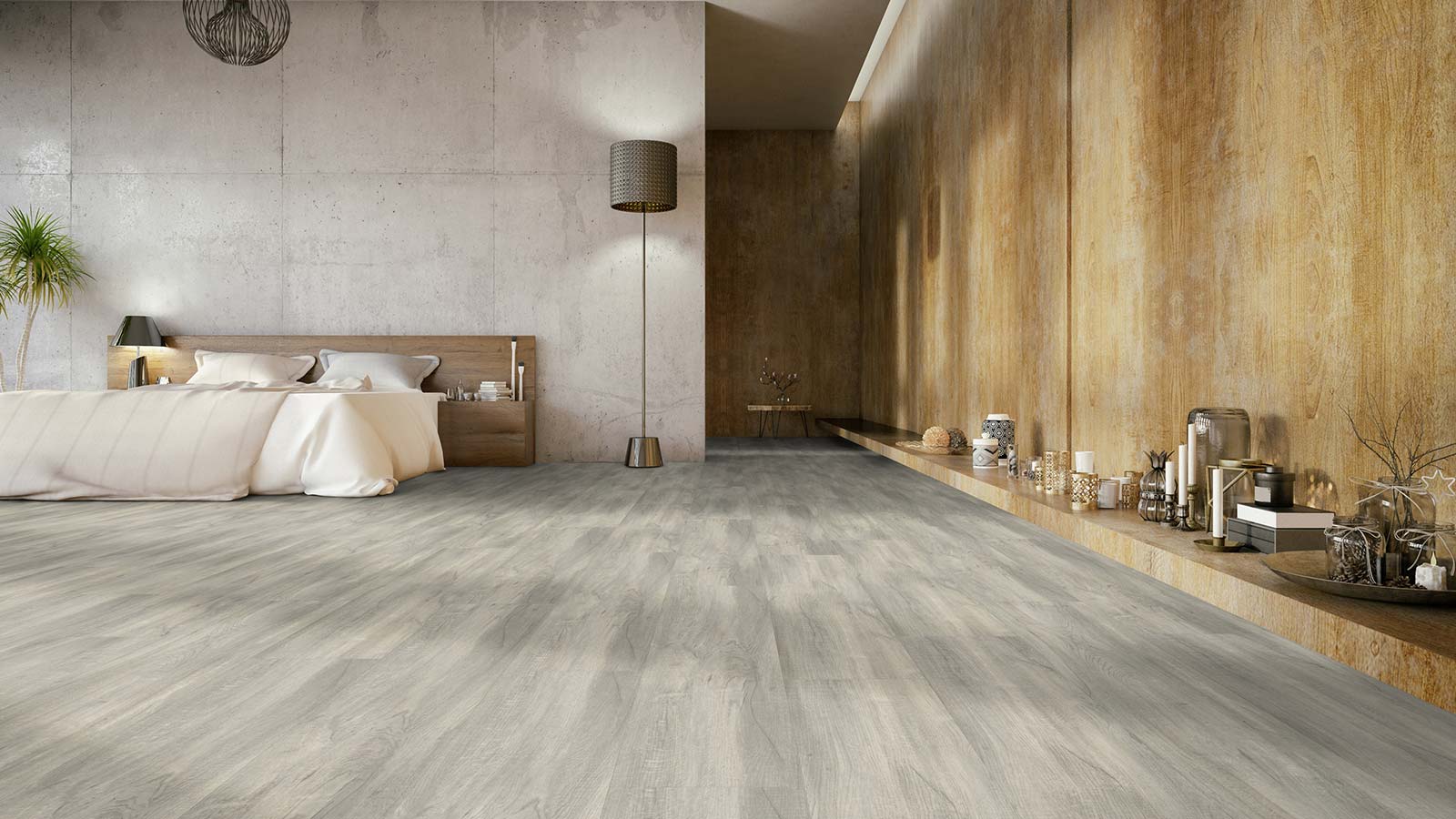 Lame PVC Autoplombante effet bois medium - 125 x 24,50 cm - 11 lames = 3,37 m² - 2