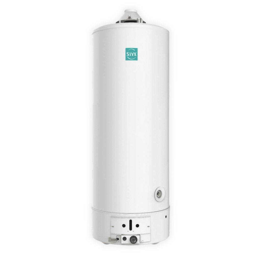 Pack accumulateur gaz Styx cheminée 115 L + raccord diélectrique + groupe sécurité + siphon - 3