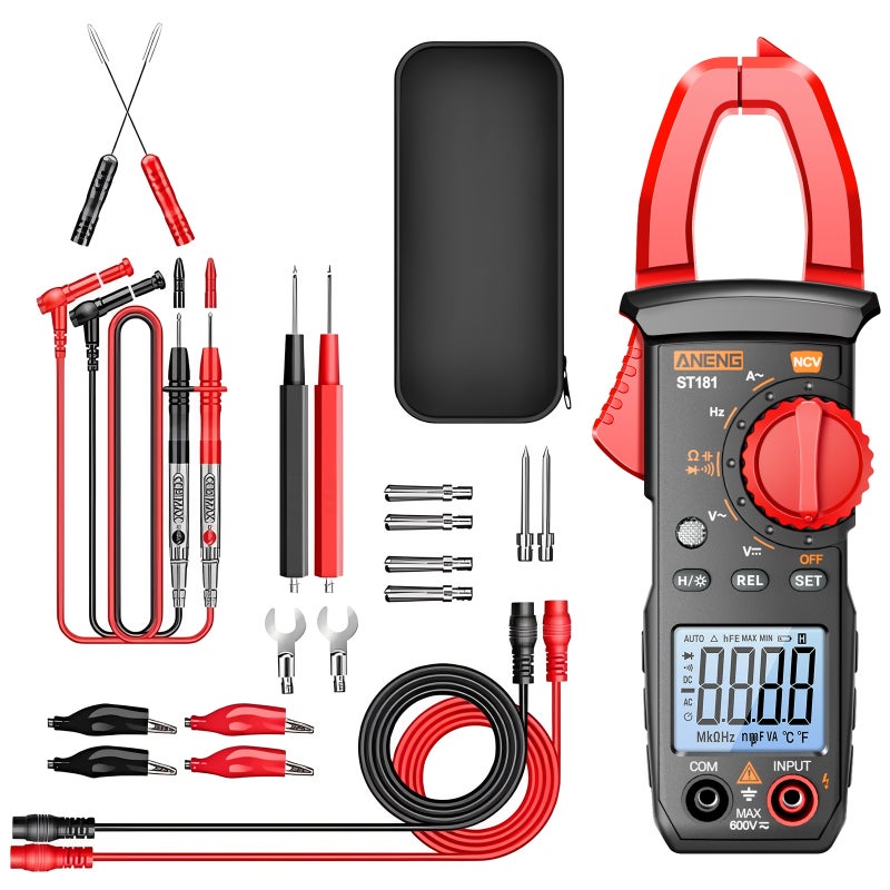 Pince Multimètre Numérique AC/DC 4000 Counts - Portable, Auto-range, True RMS - Neuf