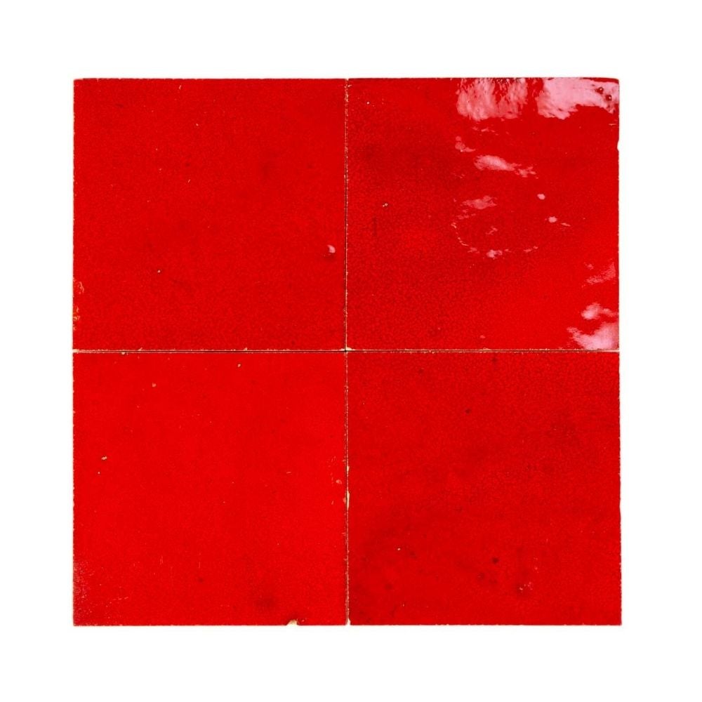 Zellige Marocain - 10x10 cm - Carrelage mur - Terre De Zellige 10x10 cm ...