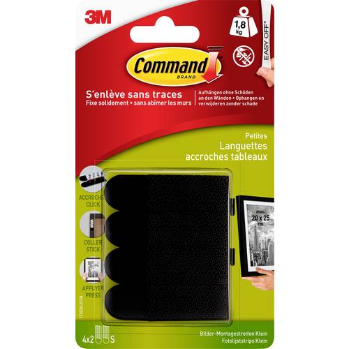3M Command PRBN-6644RCZZ – Gancio Utility Con Strisce Adesive, Regge Fino A 2,25 Kg, Rimovibile Senza Danni