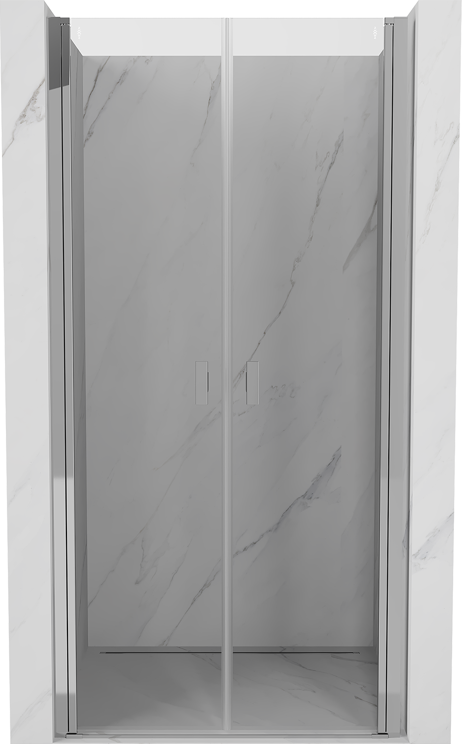 Mexen Mist drzwi prysznicowe uchylne 90 cm, transparent, chrom - 8A7-090-000-01-00