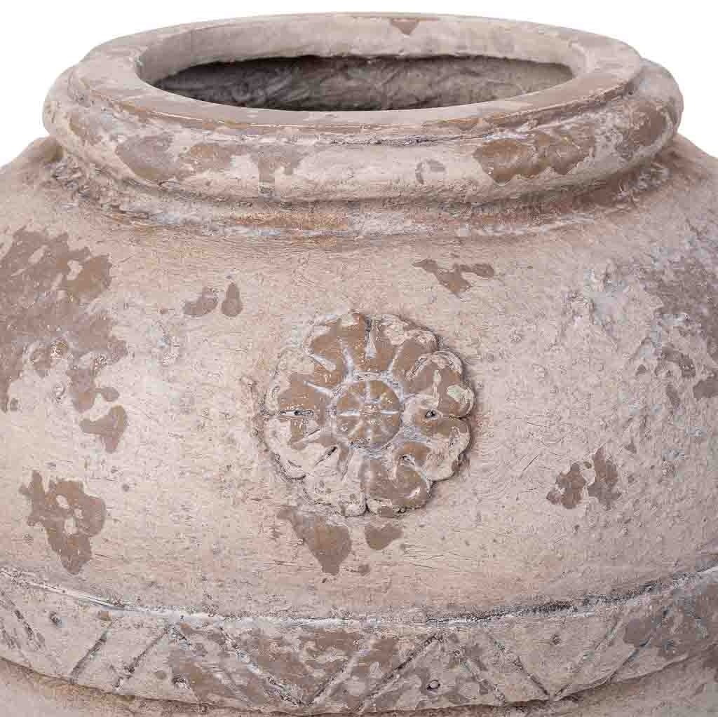 Vase décoratif couleur pierre, 38x34x34h cm - 6