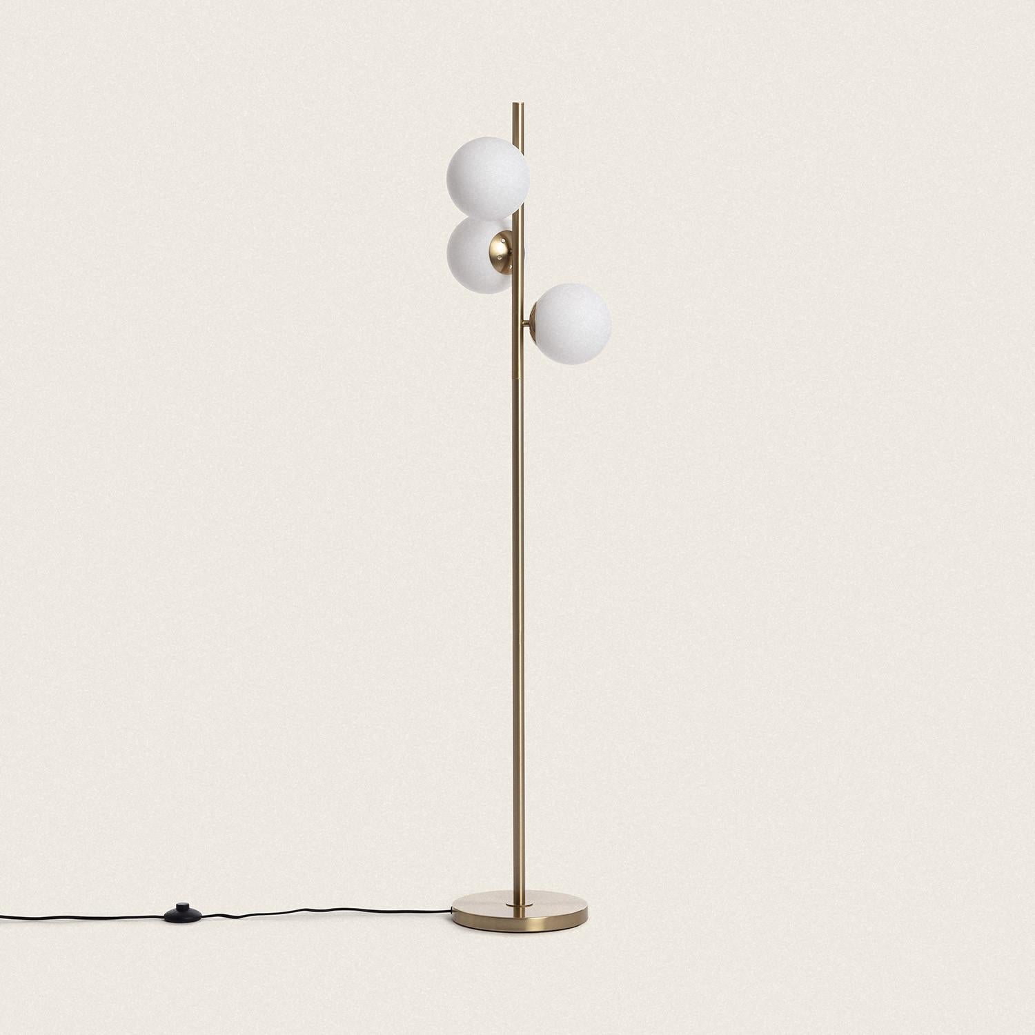 LEDKIA Hängeleuchte Moonlight Brass – 6-Spot Deckenleuchte In Gold & Glas | Modernes Design Für Wohnzimmer, Küche & Schlafzimmer