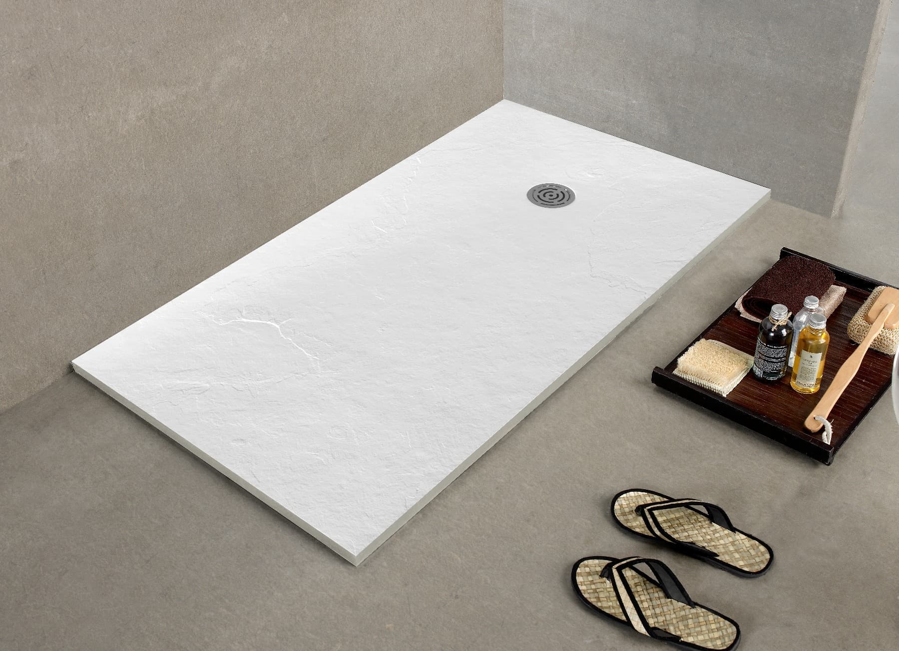 Receveur de douche CLEVER Anthracite - 160 x 90 cm - Résistant et Facile à installer - Salle de bain - Douche - 3