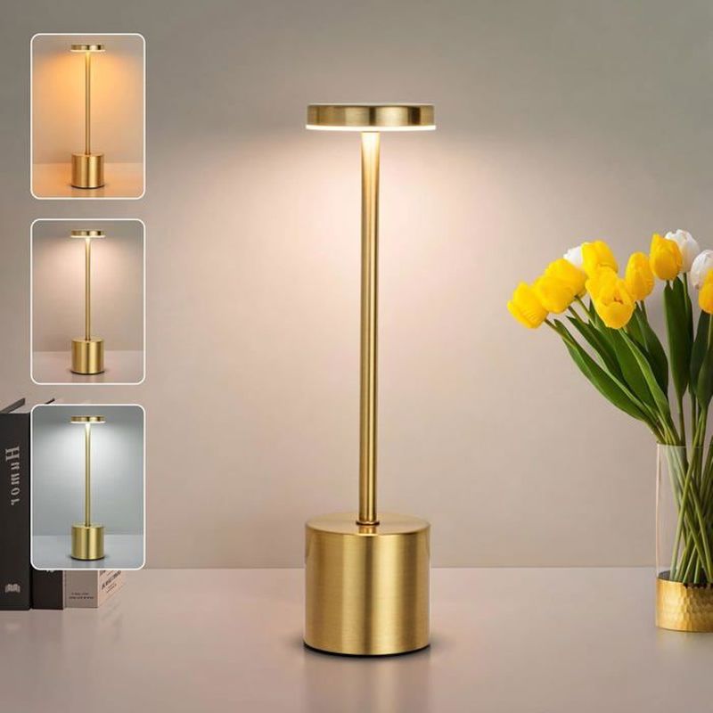 Jinlaili Lampe De Bureau LED Enfant – Rechargeable, Tactile, 3 Modes De Couleur Et Luminosité Réglable – Idéale Pour Lecture Ou Chevet
