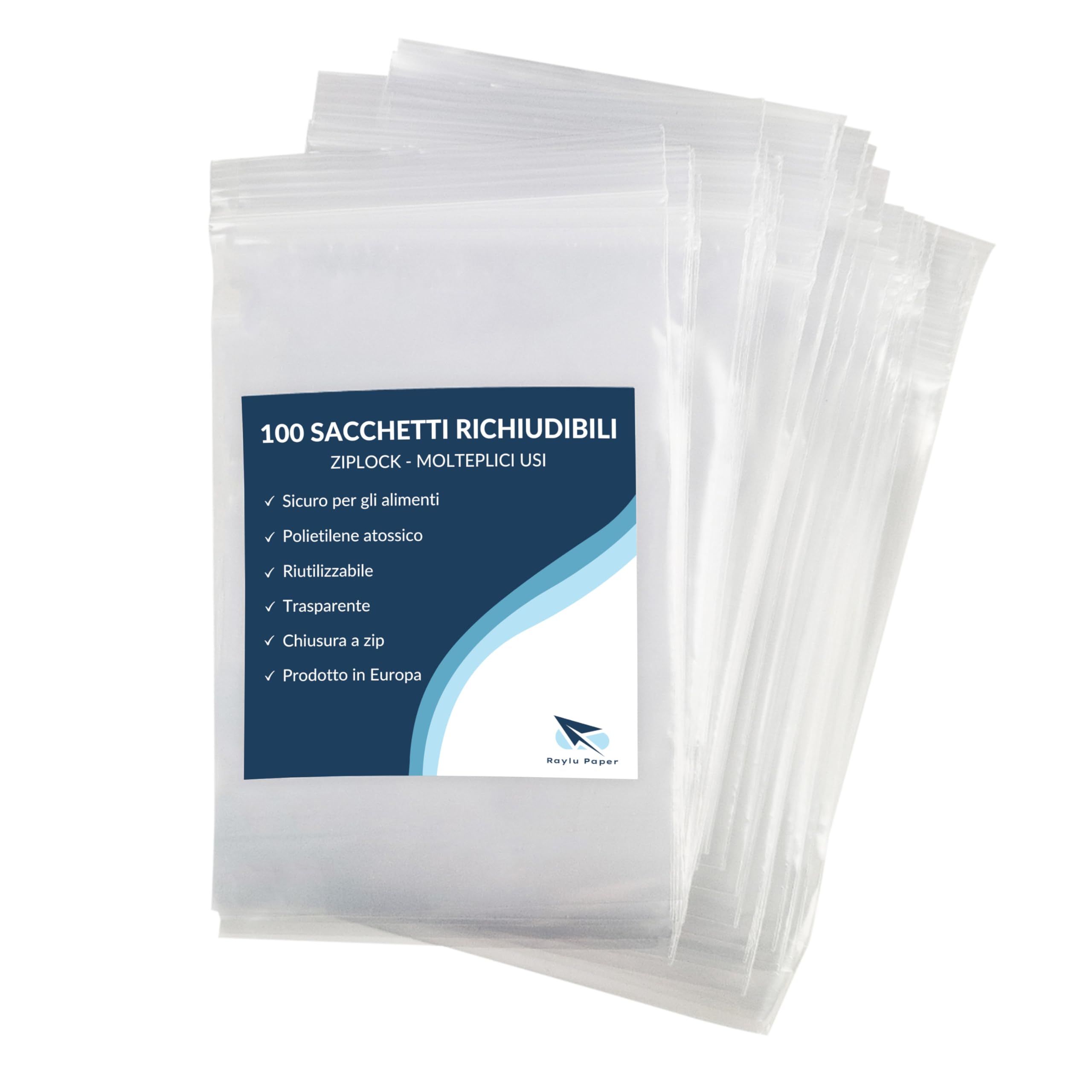 Buste Trasparenti Richiudibili Buste Plastica Ermetiche Bustine