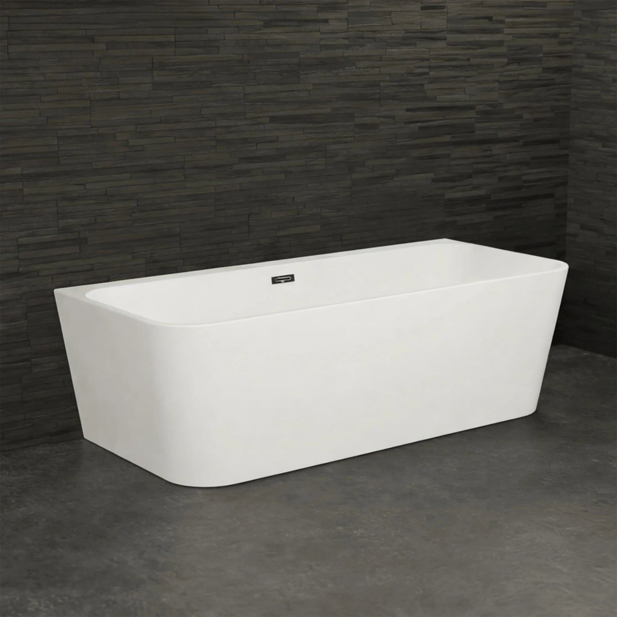 Bundle Mint 160 blanche + robinetterie Infinite chromée 160 x75 x57 cm, by SPALINA - 2