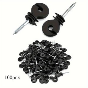 Isolatori A Vite, Isolatori Di Recinzione Elettrica Da 50 Pezzi Isolante Elettronico Per Recinzione Chiodi Isolanti Accessori Per Recinzioni - Foto 5