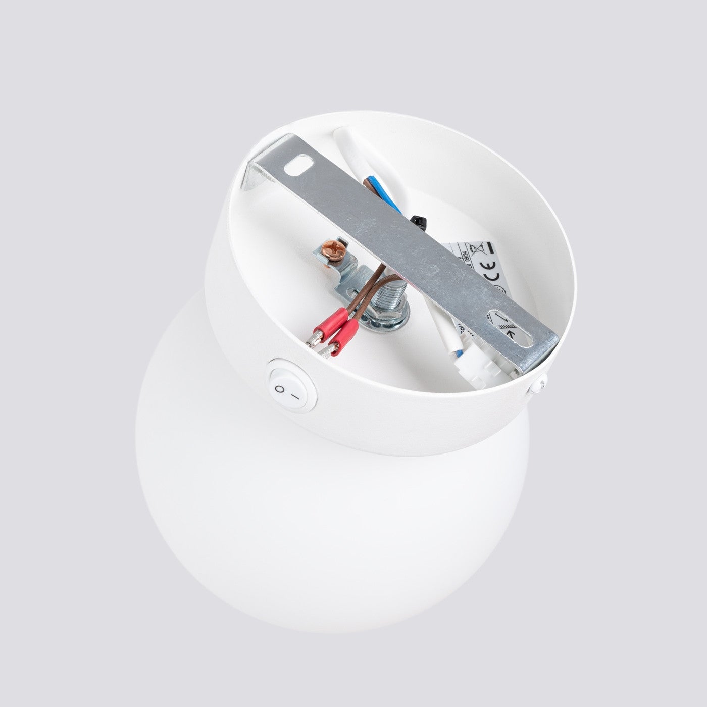 Kinkiet ścienny Yoli biały 1xG9x8W nad lustro z włącznikiem wym: 12 x 12 x 14 cm szkło IP20 Sollux Lighting - 5