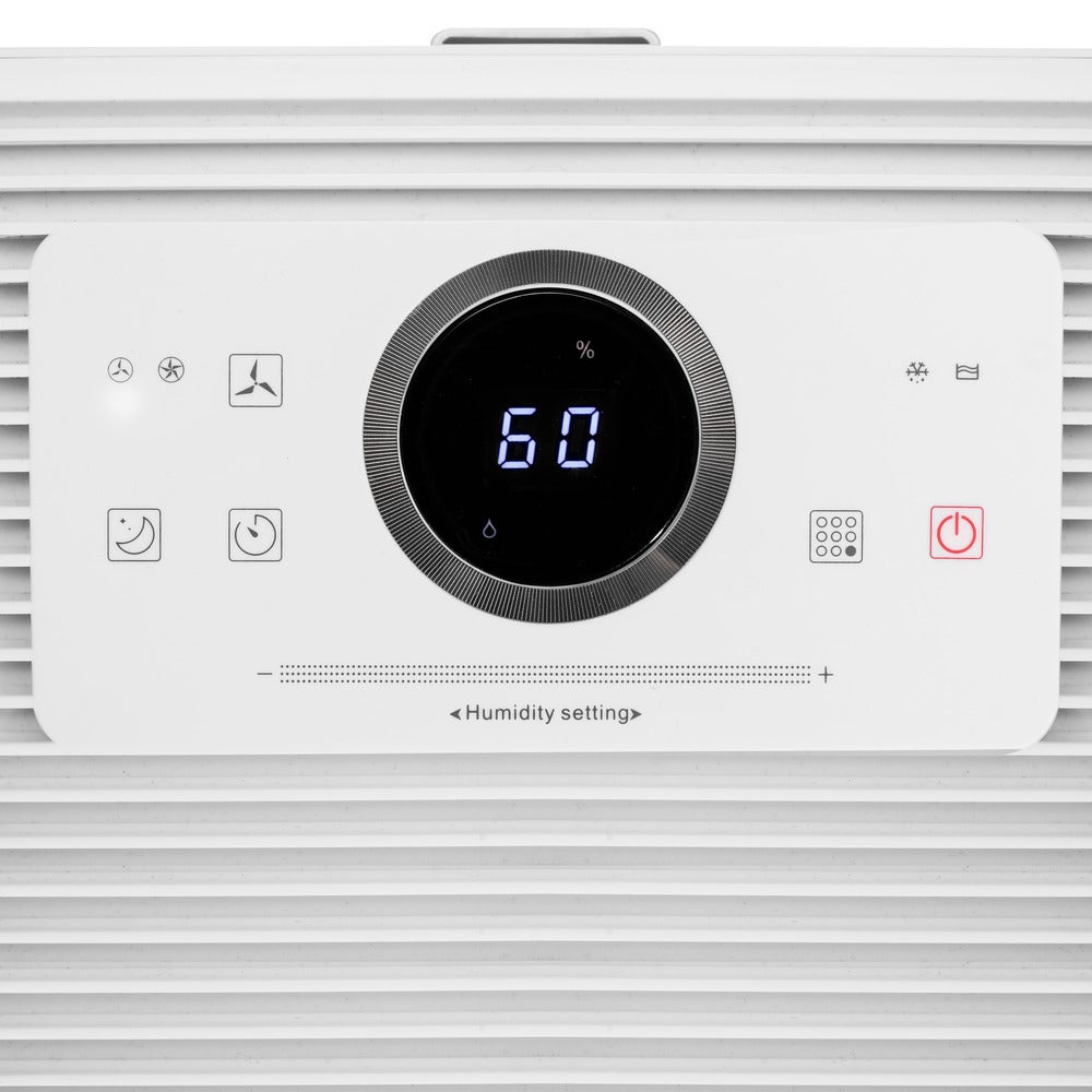 TROTEC Déshumidificateur purificateur d'air TTK 64 HEPA 24 L/24h, mode nuit, minuterie 24 h, séchage du linge, indicateur qualité de l’air, pour 50 m² - 4