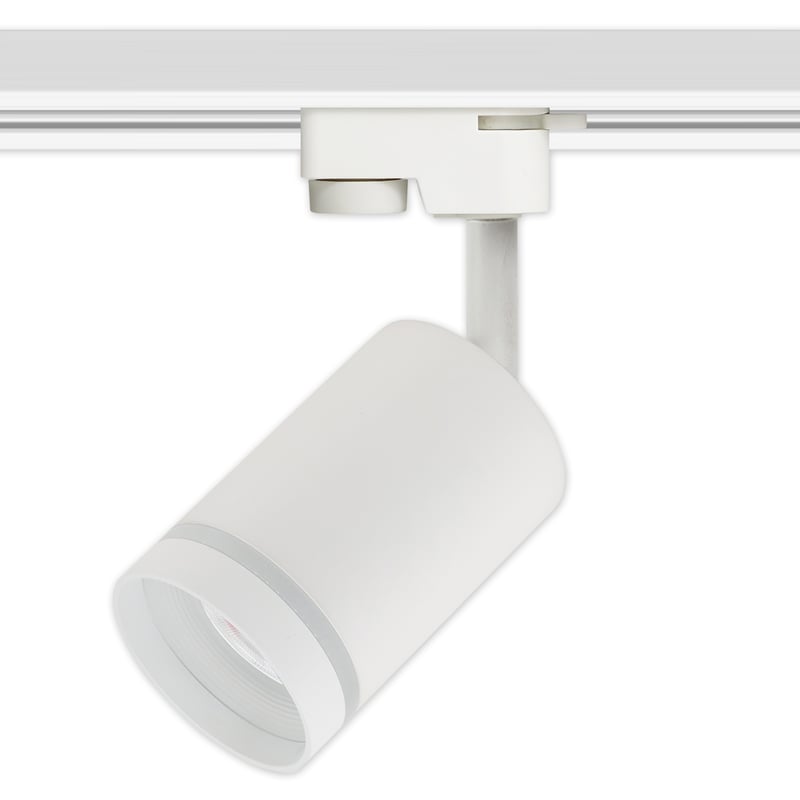 Reflektor na szynę GU10 LED 1-fazowy 1F Ring IP20 fi 70mm szynowy biały MasterLED