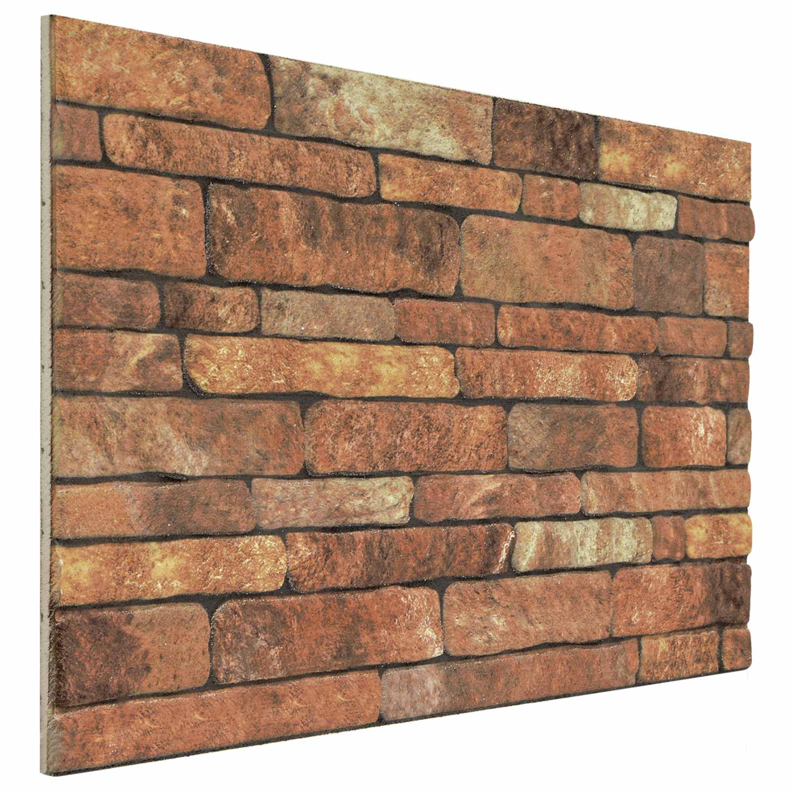 Marron Pared Paneles de pared 10 pcs Marrón y 100 x 50 cm Espuma EPS | Leroy Merlin