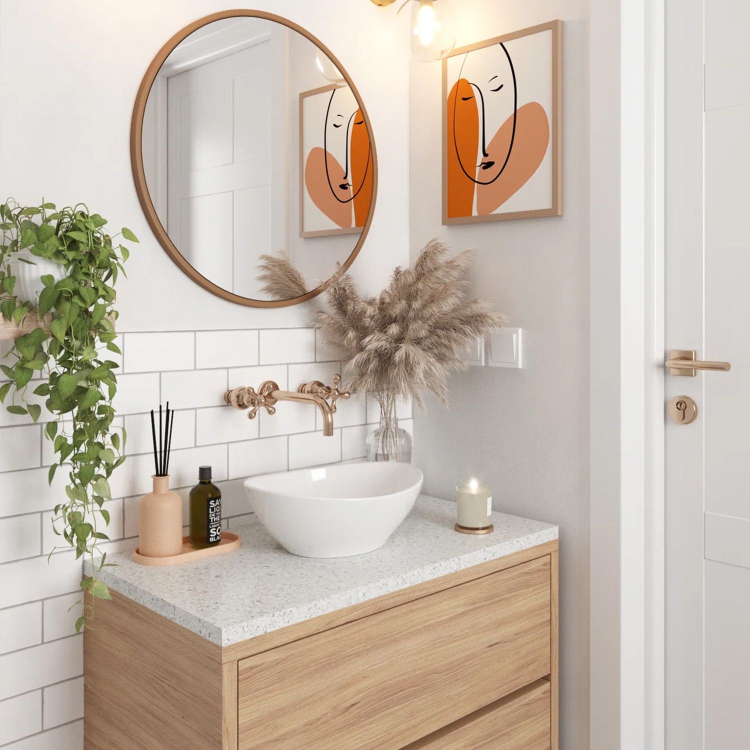 Une Vasque Ovale Blanche En Céramique 34 Cm - 4