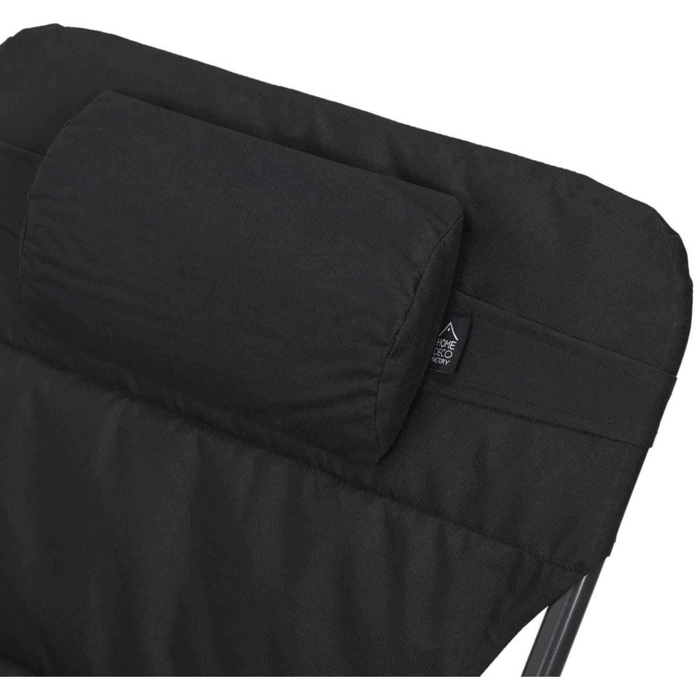 Transat Pliant - Home Deco Factory - Corfou - Noir - 7