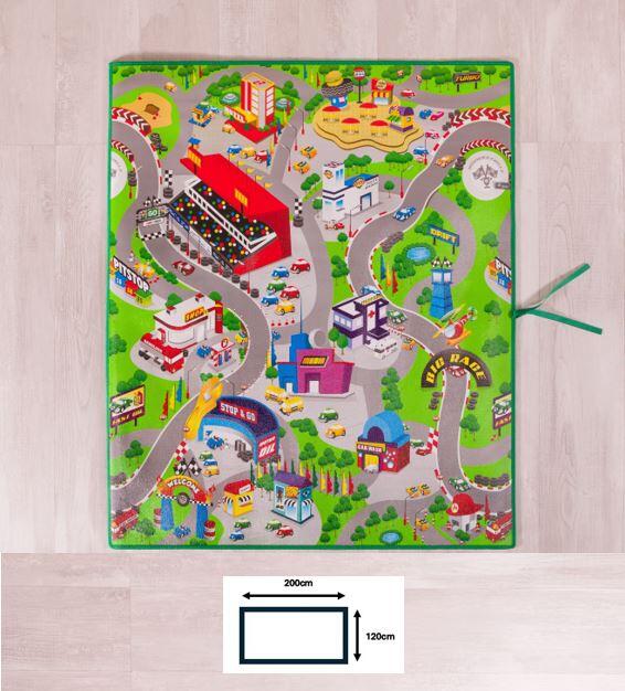 Dywan wewnętrzny/zewnętrzny z eva (etylenowo-octan winylu) Wielokolorowy tor 120x200cm - 2