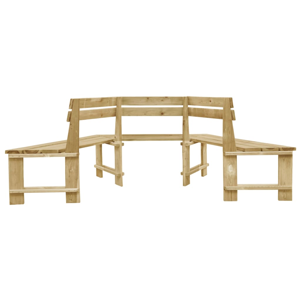 Panca da giardino mobili da giardino per esterni terrazza 240 x 208 x 87 cm legno di pino impregnato 02_0 02_0011307 - 3