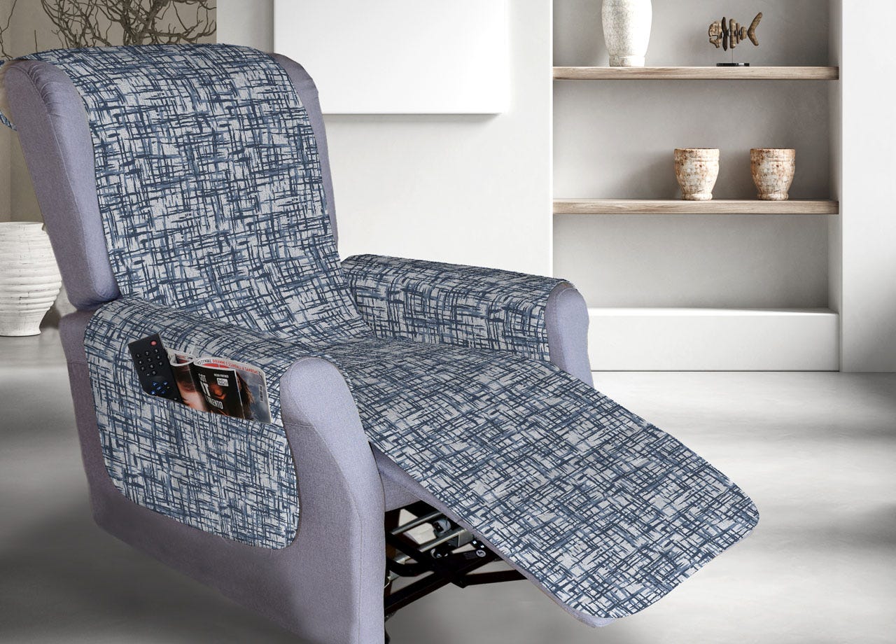 Copripoltrona Reclinabile Trapuntata Reticolo Poltrona Relax