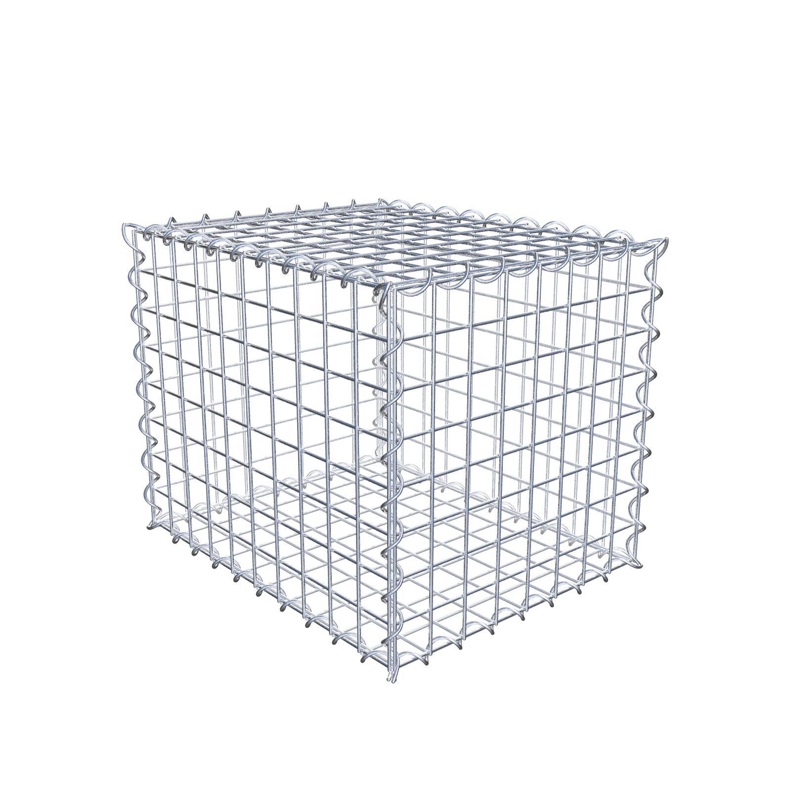 Gabion 50 cm x 40 cm x 40 cm (dł. x wys. x gł.), rozmiar oczek 5 cm x 5 cm, spirala