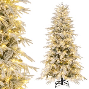 Lot 24 Mini Sapins De Noël Sisal Enneigés – Décorations Hivernales Avec Base Bois Pour Table & Paysages