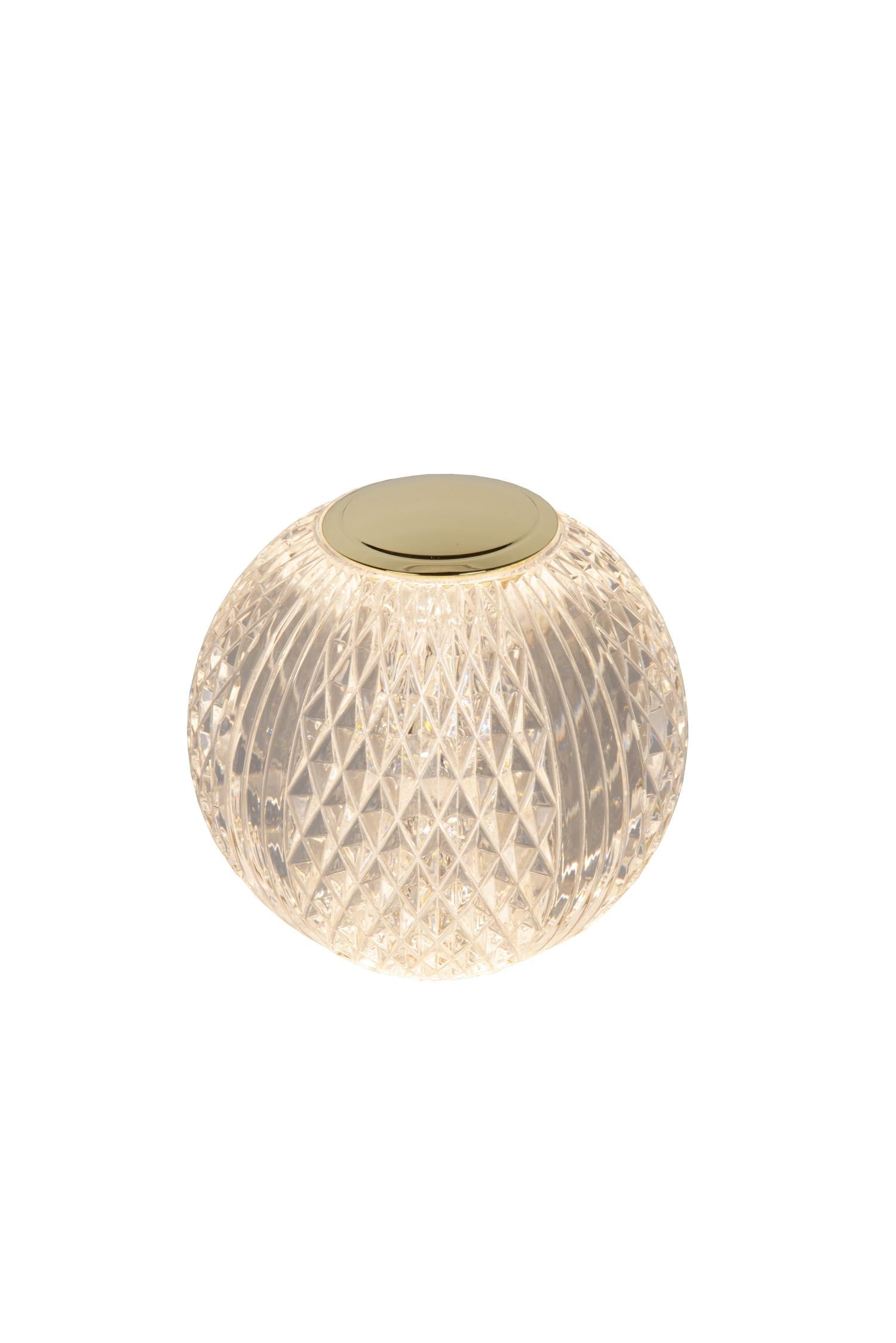 Lampa stołowa glamour ozdobna kula 9 cm wbudowany LED Cintra Lucide
