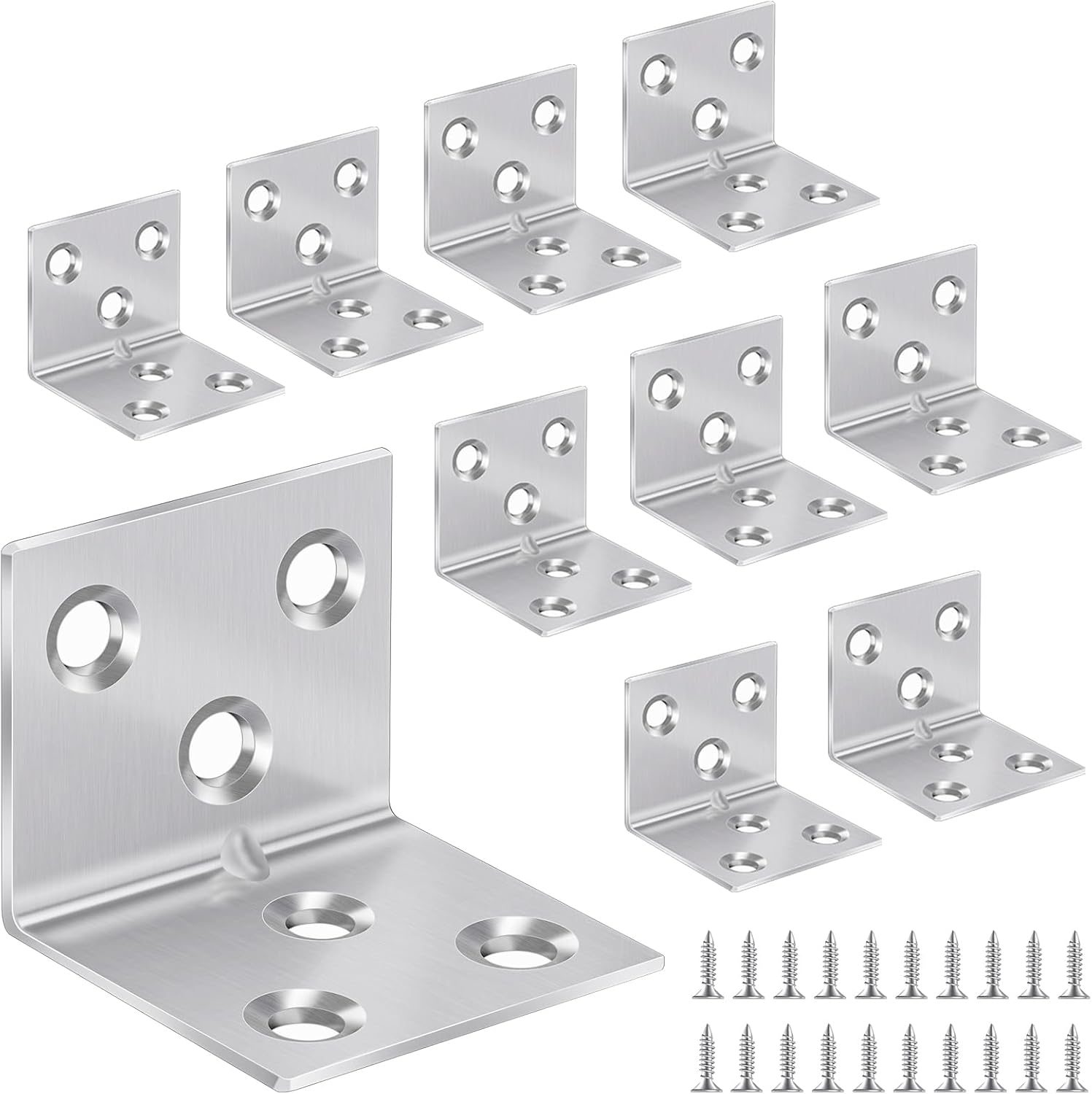 Aexit Fixation d'angle de support à angle droit en acier inoxydable de