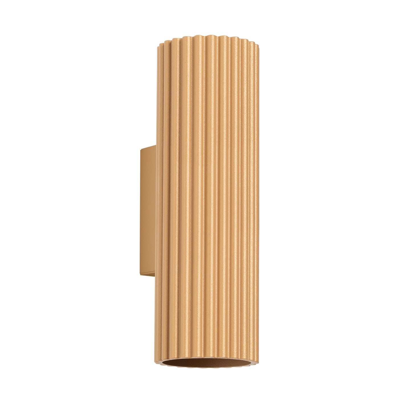 Kinkiet ścienny Karbon złoty 2xGU10x10W góra-dół wym: 20 x 6,5 x 8,5 cm aluminium IP20 Sollux Lighting