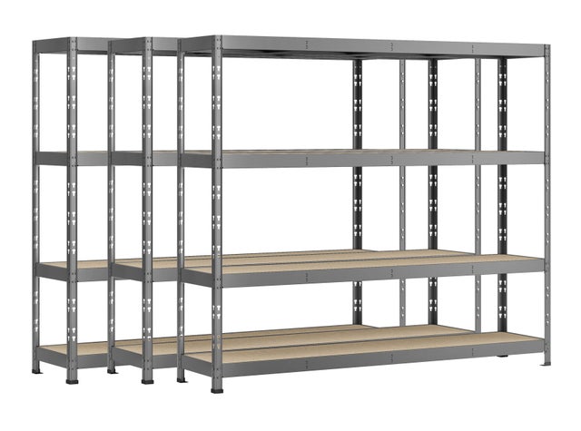 Jeu 3 étagères Rack MODULÖ STORAGE charge lourde 60x220xH 185 cm grande profondeur grande longueur