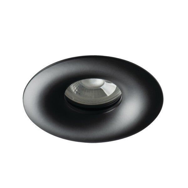 Spot LED Encastrable IP44 Pour Salle De Bain - 95 Mm De Haut, Culot GU10, Aluminium Noir - Éclairage Décoratif